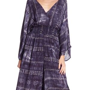 Dual Nature Smock Waist Batik Jumpsuit